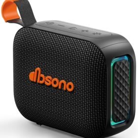 Bluetooth Speaker Line-in Support: IPX5 Waterproof, Black