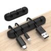 Cord Organizer for Desk, Cable Organizer Cable Clips Holder Black