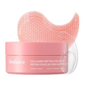 Hydrogel Eye Patches for Under Eye - Collagen Peptide, Anti Wrinkle & Fine Lines (60 Count)