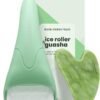 Gua Sha Facial Tools & Ice Roller for Face (Green)