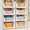 Closet Organizers and Storage, Stackable Closet Organizer Basket