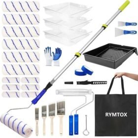 Complete Paint Roller Kit with Extension Pole & Carry Bag