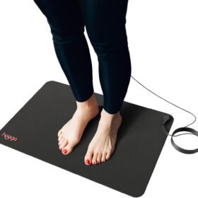 Grounding Mat for Desk, Feet & Floor – Conductive Carbon Grounding Pad with 15 Ft Cord